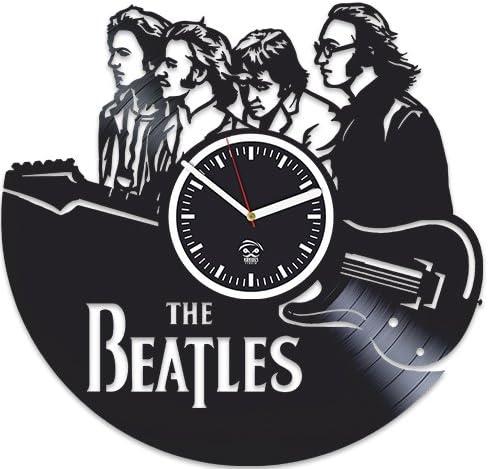Rock Music Band, The Beatle, Paul, John Lenn, Vinyl Wall Clock, Handmade Best Gift for Musician, Vinyl Record Clock, Silent 12 Inch, Wall Clock Modern, Gift for Him