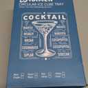 WIBIMEN Mini Ice Cube Trays, 0.55 Tiny Pebble Ice for Iced Coffee & Cocktails, Fast Chill, Easy Twist Release, Stackable with Lid & Storage Bin (4 Pack, Blue)