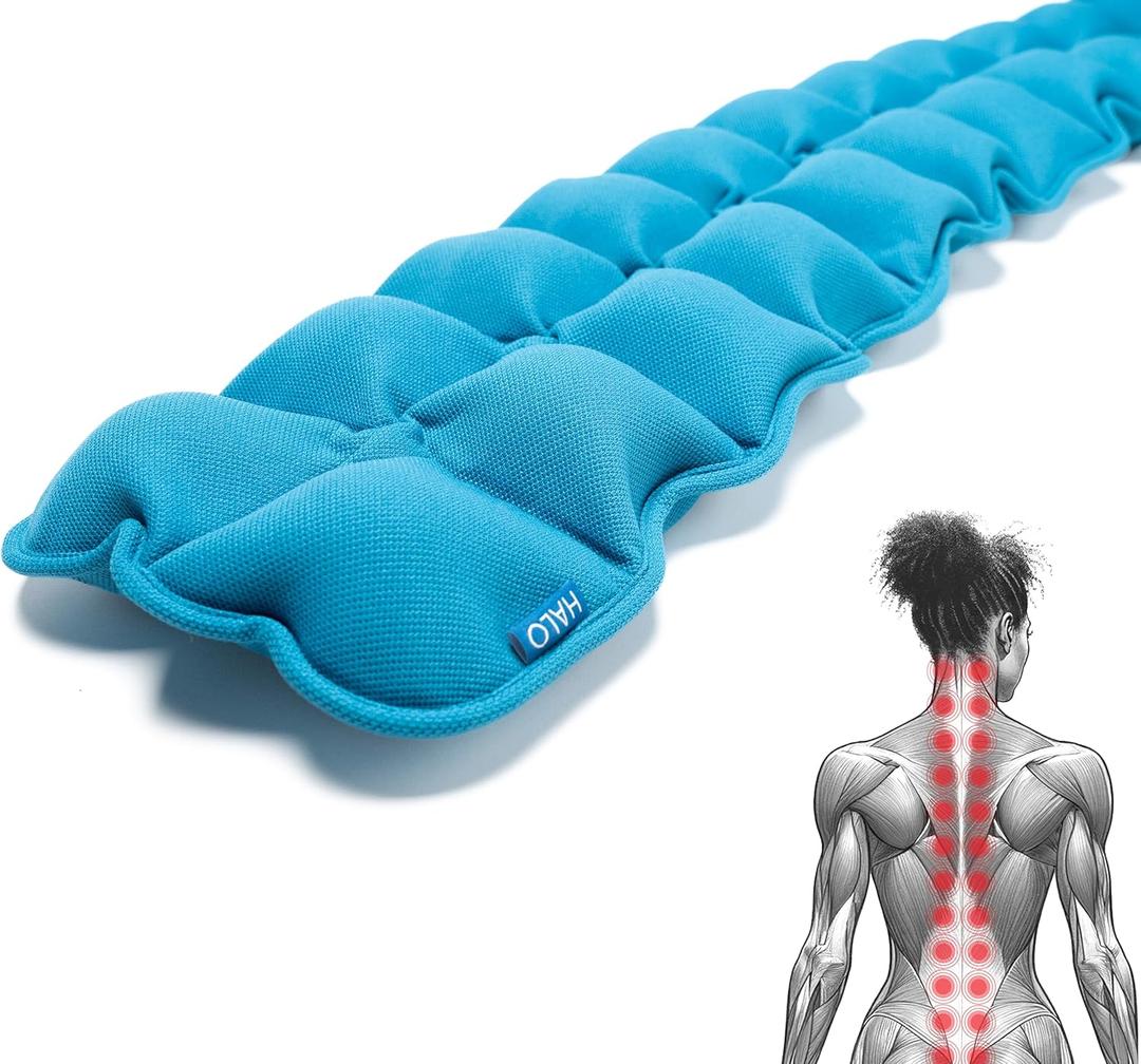 Halo Spine Stretcher for Back Pain Relief, Full Back Decompression, Upper and Lower Back Stretcher, Spine Alignment, and Deep Tissue Acupressure Therapy with 24 Massage BallsI(42 inches long)