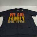 We Are Family No Matter What. Funny Family Reunion. T-Shirt (Small, Black)
