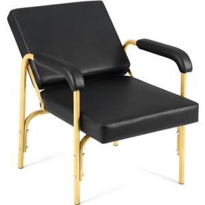 Shampoo Chairs Reclining Shampoo Chairs for Salon Barber Chair Hair Stylist Chair Auto Recline Salon Chair Spa Beauty Equipment for Hair Stylists, Tattoo Artists, Cosmetologists (Gold)