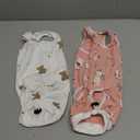 Coppthinktu 2 PCS Cat Recovery Suit Female Cat Onesie for Cats After Surgery Spay Abdominal Wounds, Kitten Recovery Suit Female Breathable E-Collar Alternative Kitten Onesie Anti Licking Large