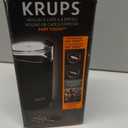 KRUPS Precision Electric Coffee Grinders, 3 oz Capacity, 200W Motor, Stainless Steel Blades for Uniform Grinding of Beans, Herb and Nuts, Coffee and Spice Grinder Electric, (Black)