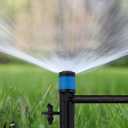 30pcs Drip Irrigation Emitters, 360 Adjustable Irrigation Drippers Sprinklers for 1/4" Tubing 0-3ft Spray Distance Garden Drippers Sprayer Heads for House Garden Watering Drip System Fittings