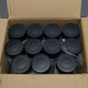 12-Pack Empty Plastic Juice and Water Bottles, 400ml Reusable Containers with Black Lids for Smoothies, Sensory Crafts, and Calm Down Activities