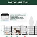 FXW Homeplus Unleashed Indoor Dog Playpen - Stress-Free and Safe Play, Heavy Duty 32 Inch 6 Panels Dog Pen for Small and Medium Dogs, BlackPatented