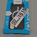 Speck CandyShell Grip Case iPhone 16 - Slim MagSafe Case for Women and Men - White/Black