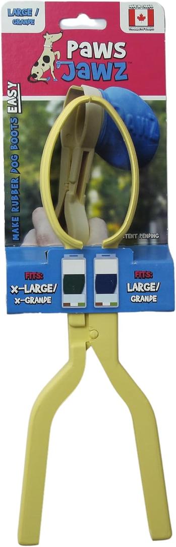 Slip into Dog Booties with One Hand | Fitting Tool for Paws Dog Boots & Other Booties for Hot Pavement, Rain, Winter & Snow Protection; Paws Jawz Large for Large or X-Large Booties