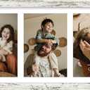decorUhome 8x16 Picture Frames Collage Wall Decor, Display 3Pcs 5x7 Photos with Mat or 1Pcs 8x16 Unmatted, 3 5x7 Collage Picture Frames for Wall Mounting, Distressed White