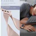 Original Stainless Steel Milanese Loop Compatible with Apple Watch Band, Magnetic Clasp Band for iWatch, Size: 41mm/40mm/38mm/42mm(series 11 10) Women & Men