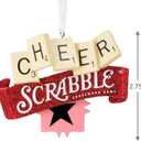 2 x Hallmark Hasbro Scrabble Christmas Ornament
