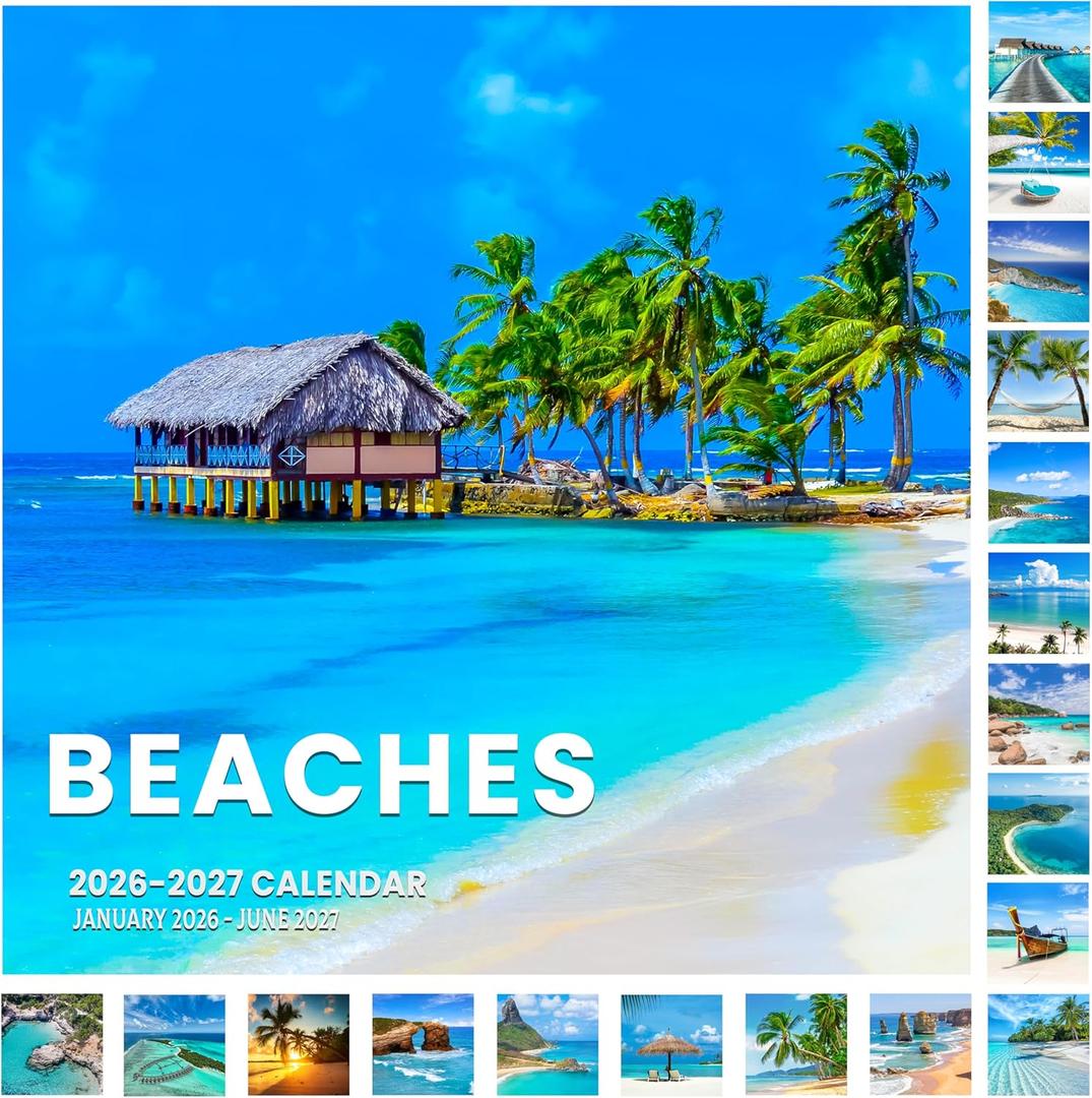 Calendar 2026-2027 - 18 Month Wall Calendar 2026-2027 JAN 2026 - JUN 2027, 2026-2027 Wall Calendar, Large Blocks, Calendar Wall for Office School Home Organizing & Planning, 12" x 24"(open)