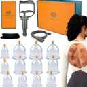 12 Cups Cupping Set - Cupping Kit for Massage Therapy at Home Massage Cups for Whole Body