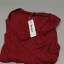 Newshows Summer Dresses for Women 2024 Casual Short Sleeve Square Neck Flowy Midi Formal Wedding Guest Business Work Teacher Dresses(Wine Red, M)