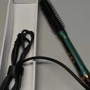 3/4 Inch Barrel Thermal Round Brush, Volume Heat Styling Brush for Men and Women Medium Thin Curly Straight Hair, Heated Curling Iron,12 Temperature Setting (1.35 Inch with Bristles)