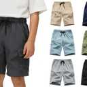 Baby Boys Lightweight Cargo Shorts Toddler Quick Dry Pull-On Hiking Shorts for Sports Outdoor with Pockets