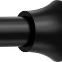 Black Tension Shower Curtain Rod Shower Tension Rods for Window Adjustable 30 To 64 Inch,Shower Curtain Rods Spring Tension For Bathroom No Drilling No Rust