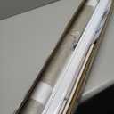 Lazblinds Adjustable Vertical Blinds - Woven Texture Paper Panel Blinds for Patio Doors & Room Dividers, Extendable Track (45 3/4" - 82 5/8" W), Trimmable to 96" H, SleekLoom Dove Grey