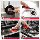 Rubbermaid Reveal Power Scrubber 18-Piece Kit, Cordless Electric Battery Powered Scrub Brush, Water Resistant, for Home/Kitchen/Bathroom/Grout/Tile/Shower/Tub