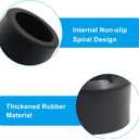 Bonsicoky Thickened Rubber Cane Tips 1 Inch