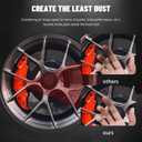 SIPAUTEC-Front & Rear Carbon Fiber Ceramic Brake Pads Compatible with Chevy Colorado GMC Canyon 2015-2020 | OEM Fitment | Low Noise | Dust Free | 8 Brake Pads