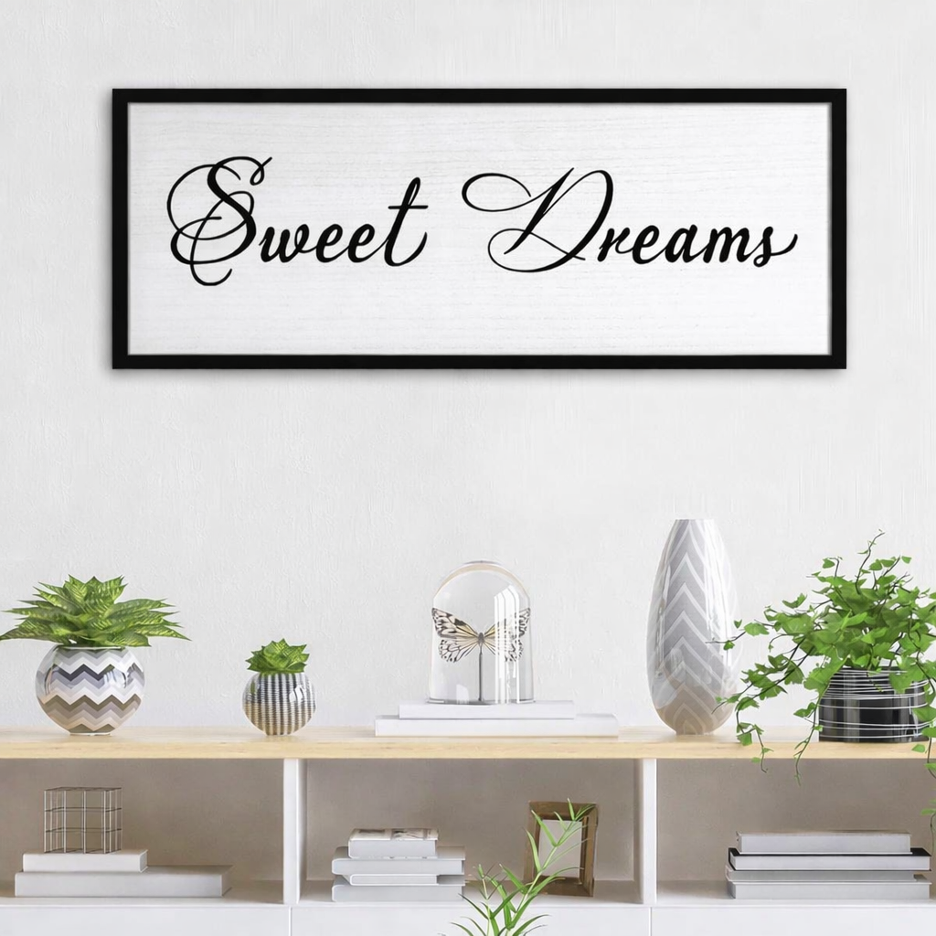 Foutcheou The Best Memories are Made Gathered Around The Table Wall Decor, 32''12'' Framed Wood Farmhouse Kitchen Sign, Large Horizontal Dining Room Wall Art for Home Family, Black