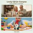 LIFFY Gnomes Decorations for Home- 10" Large Hand-Painted Light up Gnome Lamp Indoor Decor for Desk, Shelf, Windowsill, Bedroom, Unique Holiday Gnome, Gift for Valentine's Day & Mother's Day(Red)