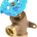 SharkBite 3/4 Inch x 3/4 Inch MHT Garden Valve, Multi Turn, Push to Connect Brass Plumbing Fitting, PEX Pipe, Copper, CPVC, PE-RT, HDPE, 24623LF