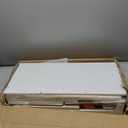 VECELO Shoe Bench for Entryway, 2-Tier Shoe Rack Organizer with Removable Seat Cushion for Bedroom, Hallway, Living Room, Slim, Pure Whtie