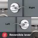 Kwikset Tustin Interior Passage Door Handle, Lever For Closet and Hallway Doors, Reversible Non-Locking Handle Lever, Polished Chrome (Passage (Pack of 1))