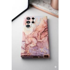  Galaxy S24 Ultra Case,3 in 1 Oil Painting Flower Pattern Heavy Duty Shockproof Protection Silicone Rubber Bumper+Hard Plastic Protective Cover for Samsung S24 Ultra 6.8"