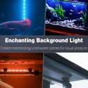 Pawfly 5.5 W Aquarium LED Light 19 Inch Underwater Fish Tank Light with Timer Auto On/Off Fish Tank Background Lights with 8 Lighting Modes Submersible Multi-Colored Tube Lights for Decoration