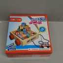 Melissa & Doug Classic ABC Wooden Block Cart Educational Toy with 30 1-Inch Solid Wood Blocks, Multicolor