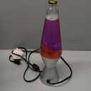 Lava Lite 21250400US2125 Lava The Original Silver Base Lamp with Yellow Wax in Purple Liquid, 14.5", Yellow/ Purple