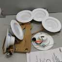 Feit Electric LED Downlight Retrofit Kit with Baffle Trim, 75W Equivalent, 5/6-Inch Dimmable Recessed Light, Adjustable White 2700K5000K, 90+ CRI, for Living, Bathroom, Dining & Kitchen Room (6 Count (Pack of 1))