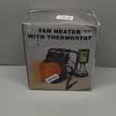 Orvella Greenhouse Heater with Digital Thermostat, Grow Tent Heater, Overheat Protection & Fast Heating, Electric Space Heaters for Patio, Garage, Greenhouse