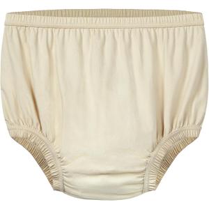 Adult Diaper Cover Silent Waterproof Plastic Rubber Pants for Incontinence Leak Protection with Light Absorbent Layer (Beige, M)