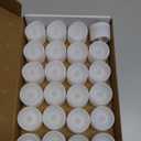 Homemory 24Pcs Flickering Flameless Candle Battery Operated, 200+Hours Fake Electric LED Tea Lights for Votive, Centerpiece Table Decorations, Wedding, Aniversary, Halloween, Christmas (Warm White Glow  White Body)