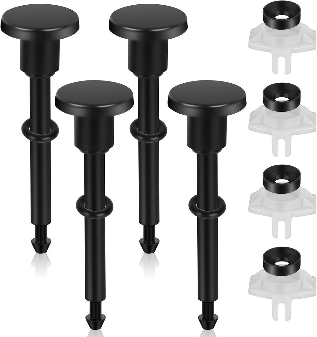 2 x 4 Set Tub Spout Diverter Repair Kit for Tub Spout Replacement with O-Ring & Gasket, Diverter Repair Kit-Tub Faucet Repair Replacement Parts for Broken or Leaking Repairs(Black)
