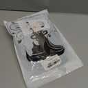 MIMAN 8 Inch Chin Length Bob Wigs for Black Women Human Hair Glueless Wig Short Black Layered Wavy Pixie Wigs with Bangs Natural Black Hair Replacement Wig