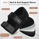 Plantar Fasciitis Relief & Arch Support Heel Cups - 2-in-1 Heel-to-Arch Support for Heel Spurs, Achilles Tendon & Foot Pain Relief for Women/Men