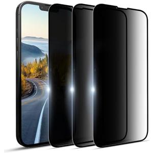 YOUULAR [3 Pack Privacy Screen Protector for OnePlus 12 Tempered Glass Film, Anti Spy Anti-Scratch Gloss Finish Scratch Resistant High Sensitivity, Black