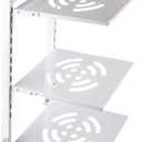 Fxzqgnh Pot And Pan Organizer Pot And Pan Rack Space Saving Pot Holder Kitchen Organizer Countertop Storage, 3 Tier White