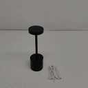 Merkury Innovations 10.5" Metal Muticolor LED Touch Lamp Black, Metal LED Touch Lamp Black