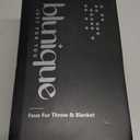 blunique Ultra Soft Cozy Faux Fur Throw Blanket, Fuzzy Plush Thick Bubble Blanket, Oversize Luxury Fluffy Blanket for Couch, Sofa, Bedroom, and Living Room, 50x60 Inches, Light Brown