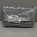 Joyfol Day Flatware Utensil Storage Case, Grey Silverware Storage Box Chest with Adjustable Dividers, Removable Cutlery Storage Holder with Zipper Lid for Organizing Spoon/Flatware/Knives (15.7" W X 9.8" D X 2.8" H)