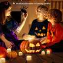 Homemory Timer Tea Lights Candles Battery Operated, 6H Timer Built-in, Auto On Daily, Flameless LED Tealight Votives for Table Centerpieces, Lantern, Holiday Decor, Warm Lamp, No Remote, 12-Pack (Warm White Glow, White Base)