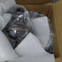 Farmhouse Flush Mount Ceiling Light - Easric Industrial Ceiling Light Fixture Rustic Black Metal Cage Close to Ceiling Lamp E26 Base for Hallway Foyer Kitchen Porch (Black-1 pack)