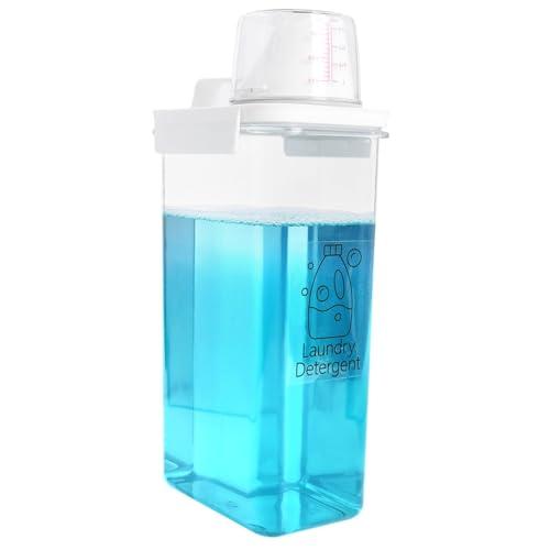 Monrocco Liquid Laundry Detergent Dispenser 78 OZ Laundry detergent Container with 6 Removable Labels Liquid Detergent Dispenser for Softener Bleach Powder Soda