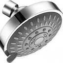 Shower Head High High Flow Pressure Rain Fixed Showerhead 5-Setting with Bathroom Showerhead with Adjustable Brass Ball Joint - for Luxury Shower Experience Even at Low Water Pressure